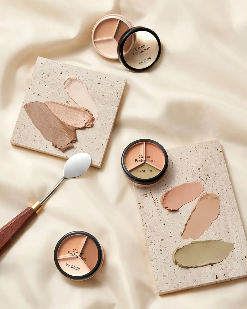 the SAEM Cover Perfection Triple Pot Concealer