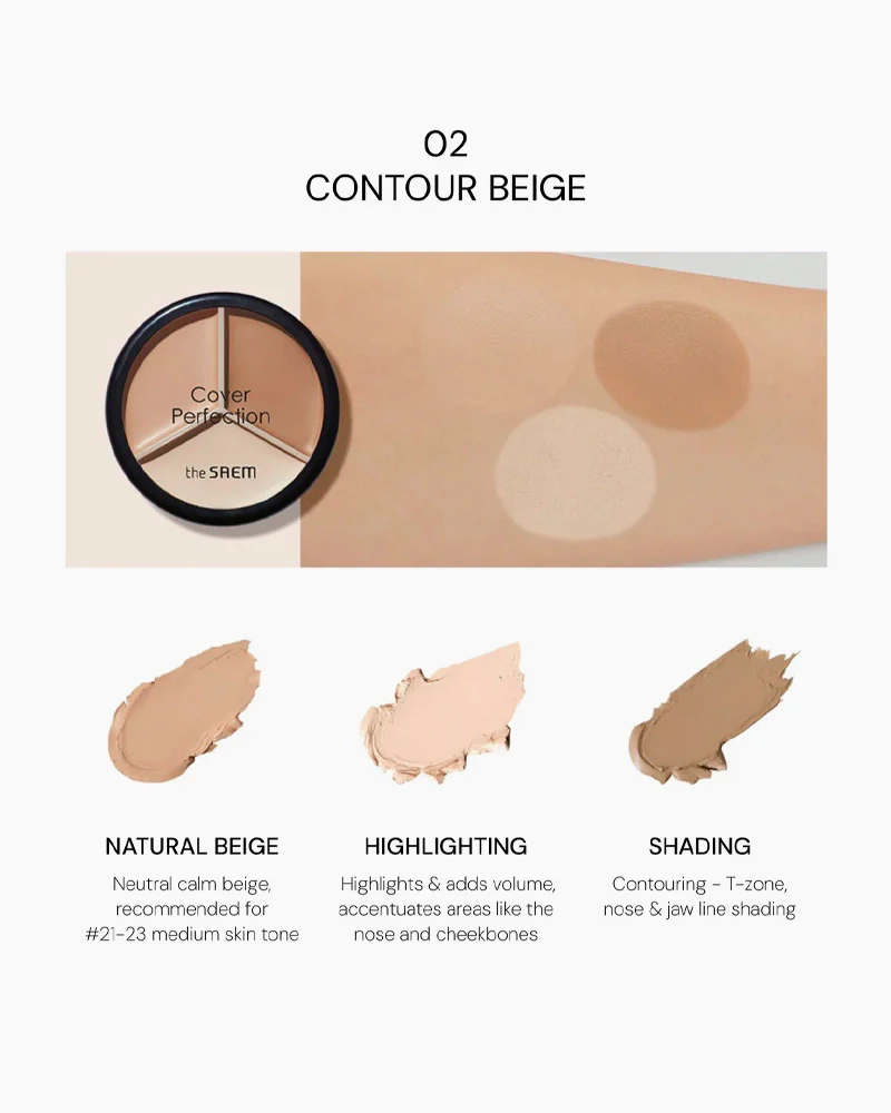 the SAEM Cover Perfection Triple Pot Concealer - Image 8