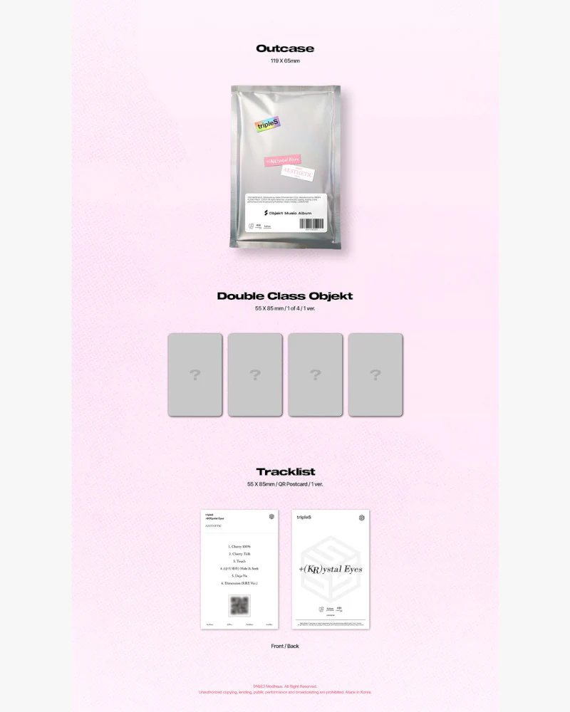 tripleS - mini album [+(KR)ystal Eyes <AESTHETIC>] (Objekt Music Album) - Image 2