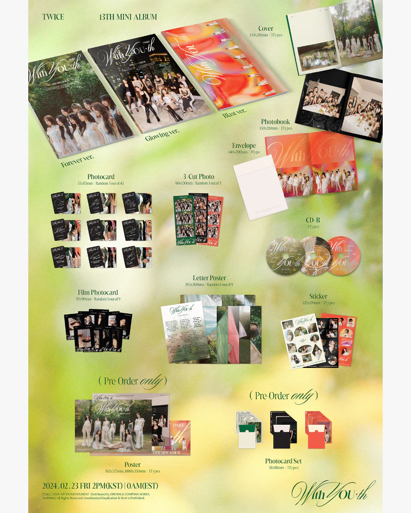 TWICE - 13th Mini Album [With YOU-th] (3 Versions) - Image 2