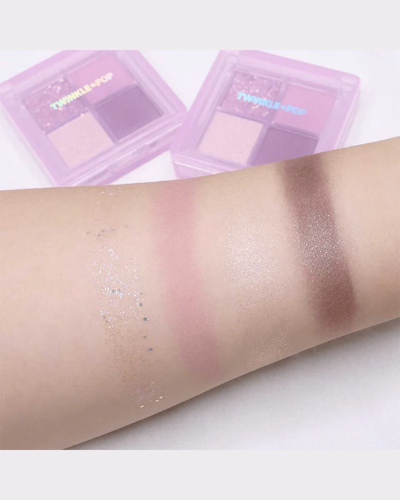 TWINKLE POP by CLIO Pearl Flex Glitter Eye Palette #05 HEY, BORA - Image 3